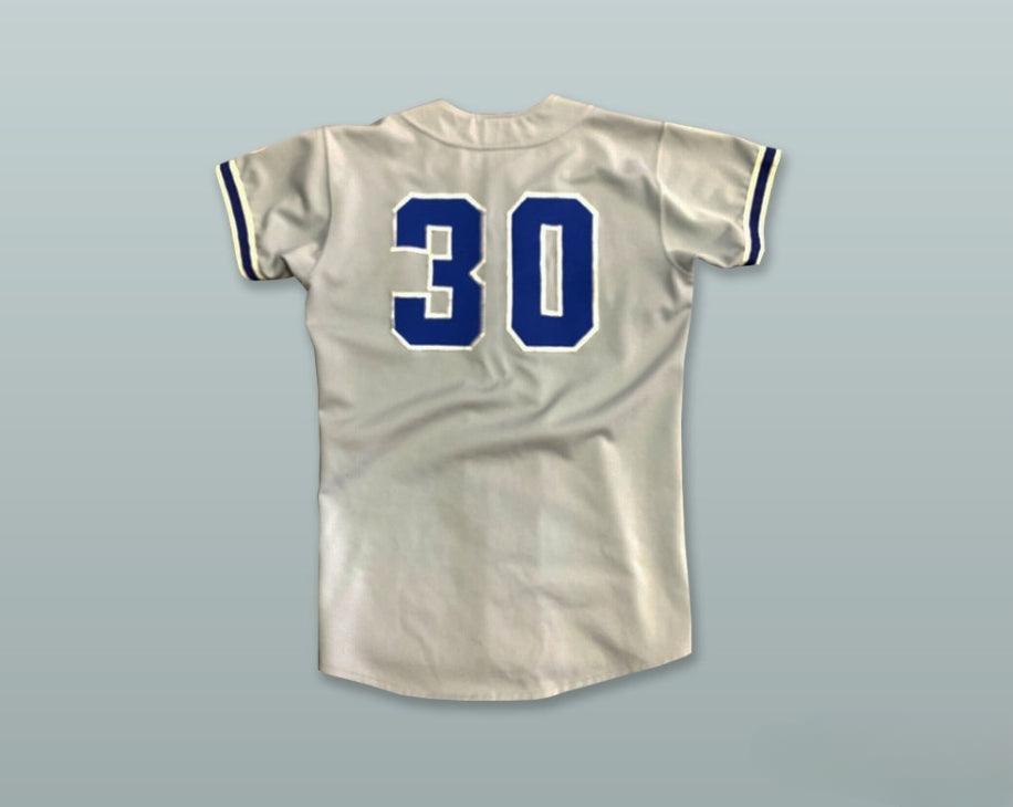 Custom Any Name Number KINTETSU BUFFALOES 30 GRAY BUTTON DOWN BASEBALL JERSEY Top Stitched S-6XL