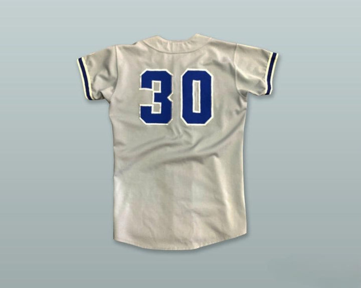 Custom Any Name Number KINTETSU BUFFALOES 30 GRAY BUTTON DOWN BASEBALL JERSEY Top Stitched S-6XL