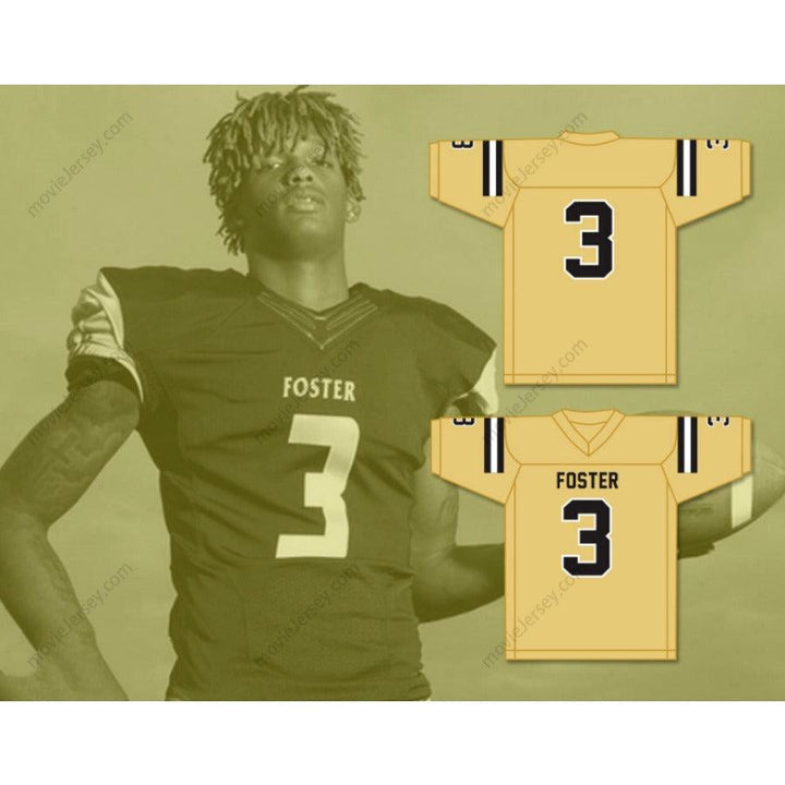 CUSTOM ANY Name JOHN AND RANDOLPH CEEDEE LAMB 3 FOSTER HIGH SCHOOL FALCONS Football Jersey Top Stitched S-6XL