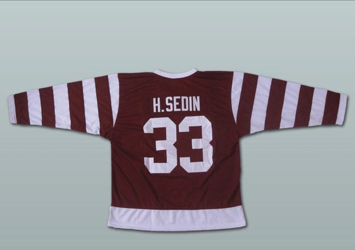 Custom Any Name Number Henrik Sedin 33 Vancouver Millionaires Hockey Jersey Top Stitched S-6XL