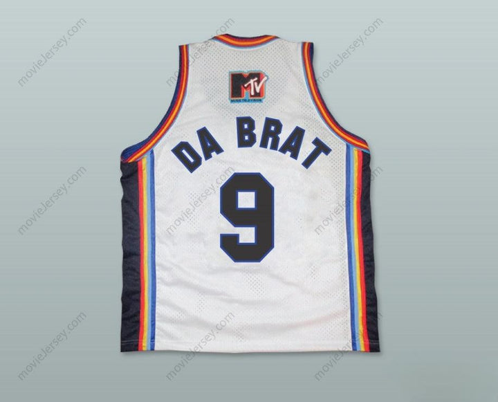 CUSTOM ANY Name Number DA BRAT 9 BRICKLAYERS BASKETBALL JERSEY SIXTH ANNUAL ROCK N' JOCK B-BALL JAM 1996 Top Stitched S-6XL