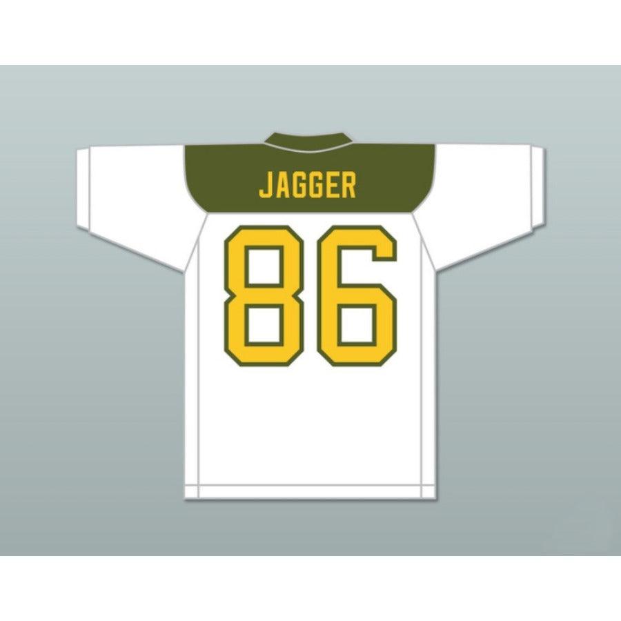 CUSTOM ANY Name Number MICK JAGGER 86 WHITE FOOTBALL JERSEY Top Stitched S-6XL