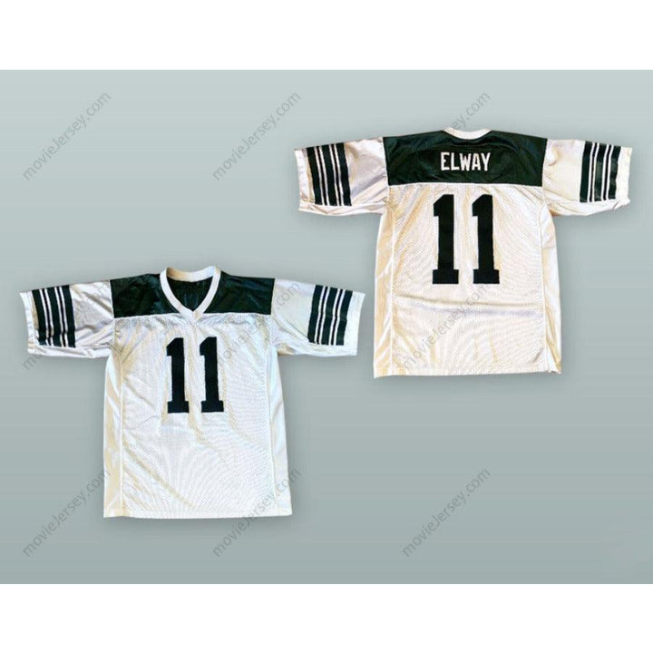 CUSTOM ANY Name Number JOHN ELWAY 11 GRANADA HILLS CHARTER HIGH SCHOOL WHITE FOOTBALL JERSEY Top Stitched S-6XL