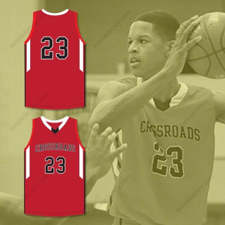 CUSTOM ANY Name Number SHAREEF O'NEAL 23 CROSSROADS SCHOOL ROADRUNNERS RED BASKETBALL JERSEY 1 Top Stitched S-6XL