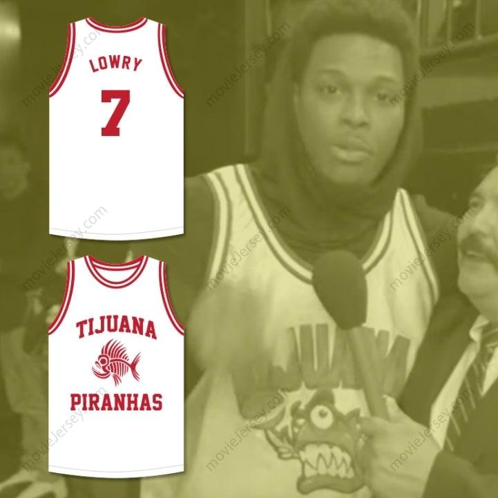 CUSTOM ANY Name Number KYLE LOWRY 7 TIJUANA PIRANHAS WHITE BASKETBALL JERSEY MEXICAN EXPANSION TEAM Top Stitched S-6XL