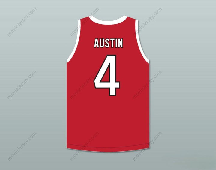 CUSTOM ANY Name Number AUSTIN 4 ACE FAMILY CHARITY RED BASKETBALL JERSEY Top Stitched S-6XL