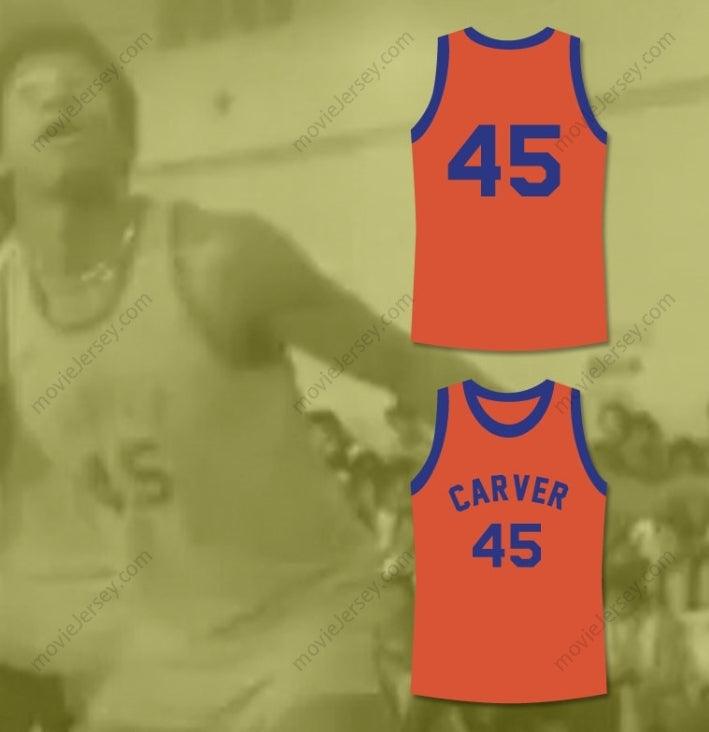 CUSTOM ANY Name Number BYRON STEWART WARREN COOLIDGE 45 CARVER HIGH SCHOOL BASKETBALL JERSEY Top Stitched S-6XL