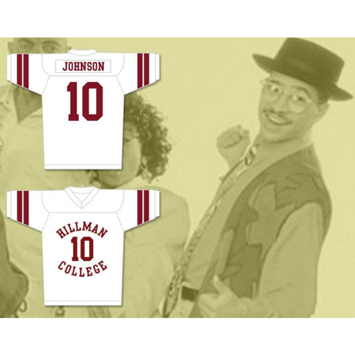 CUSTOM ANY Name Number RONALD RON JOHNSON 10 HILLMAN COLLEGE Top Stitched S-6XL