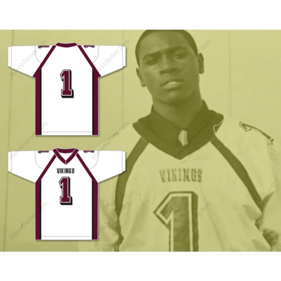 CUSTOM ANY Name Number ANTONIO BROWN 1  NORLAND SENIOR HIGH SCHOOL FOOTBALL JERSEY Top Stitched S-6XL