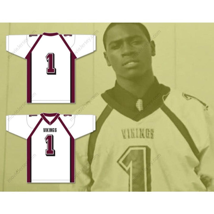 CUSTOM ANY Name Number ANTONIO BROWN 1  NORLAND SENIOR HIGH SCHOOL FOOTBALL JERSEY Top Stitched S-6XL