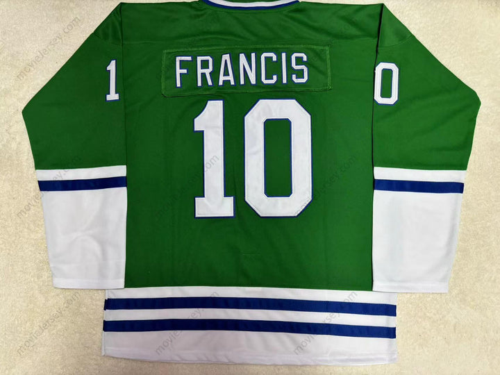 Custom Any Name Number RON FRANCIS WHALERS HOCKEY JERSEY Top Stitched S-6XL