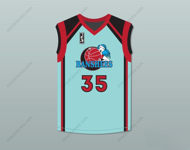 CUSTOM ANY Name Number HEATHER QUELLA MAGDA ROWONOWITCH 35 CHARLOTTE BANSHEES HOME BASKETBALL JERSEY WITH WUBA PATCH JUWANNA MANN Top Stitched S-6XL