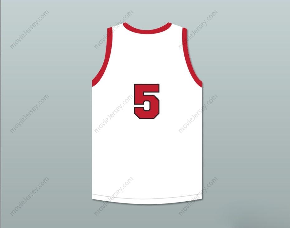 CUSTOM ANY Name Number KENNY SAILORS 5 PROVIDENCE STEAMROLLERS WHITE BASKETBALL JERSEY 3 Top Stitched S-6XL
