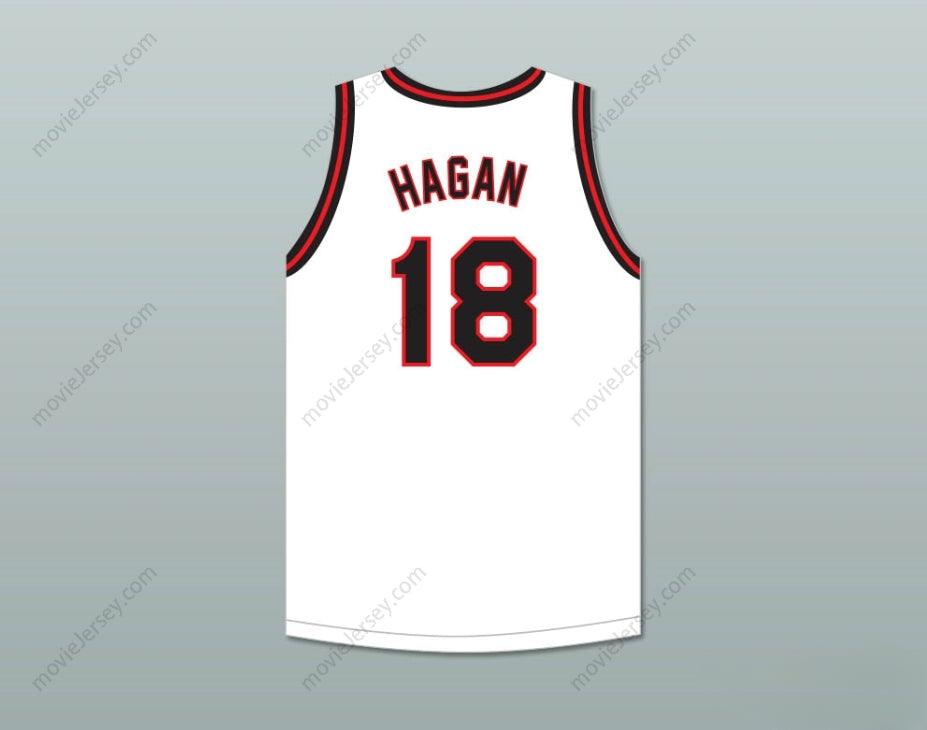 CUSTOM ANY Name Number CLIFF HAGAN 18 OWENSBORO HIGH SCHOOL RED DEVILS WHITE BASKETBALL JERSEY 2 Top Stitched S-6XL