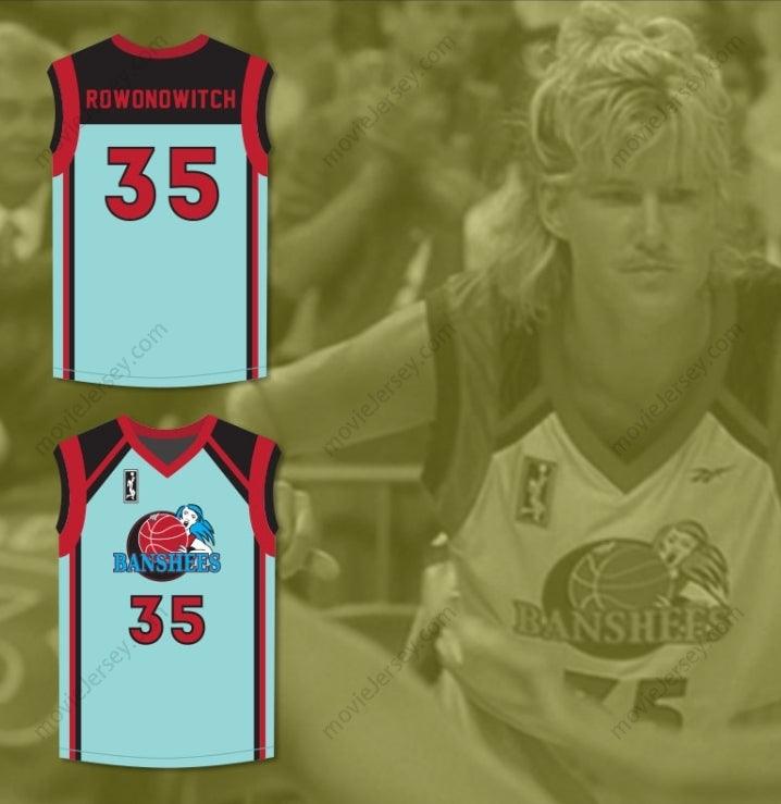 CUSTOM ANY Name Number HEATHER QUELLA MAGDA ROWONOWITCH 35 CHARLOTTE BANSHEES HOME BASKETBALL JERSEY WITH WUBA PATCH JUWANNA MANN Top Stitched S-6XL