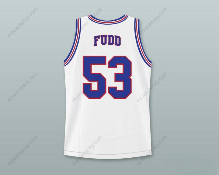 CUSTOM ANY Name Number ELMER FUDD 53 TUNE SQUAD BASKETBALL JERSEY WITH SPACE JAM PATCH Top Stitched S-6XL