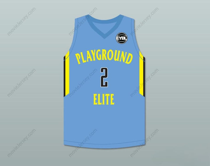 CUSTOM ANY Name Number TYLER HERRO 2 PLAYGROUND ELITE AAU LIGHT BLUE BASKETBALL JERSEY WITH PATCH Top Stitched S-6XL