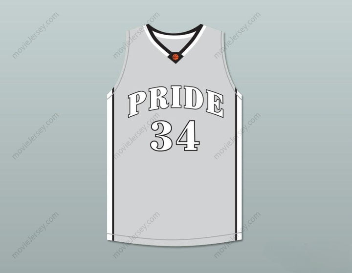 CUSTOM ANY Name Number COLIN KAEPERNICK 34 JOHN H. PITMAN HIGH SCHOOL PRIDE GRAY BASKETBALL JERSEY 2 Top Stitched S-6XL
