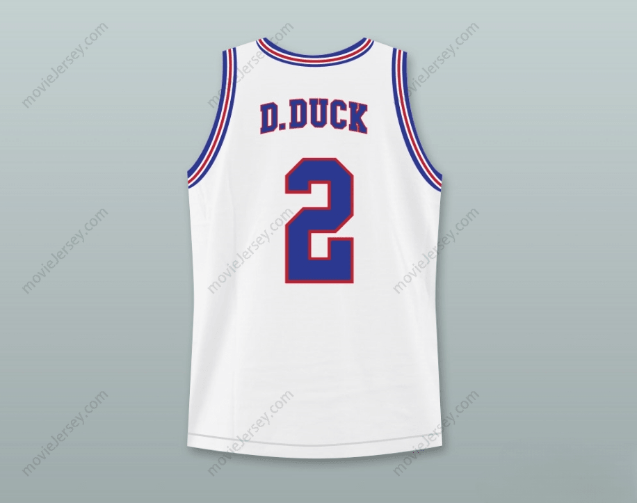 CUSTOM ANY Name Number SPACE JAM TUNE SQUAD DAFFY DUCK 2 BASKETBALL JERSEY STITCH SEWN Top Stitched S-6XL