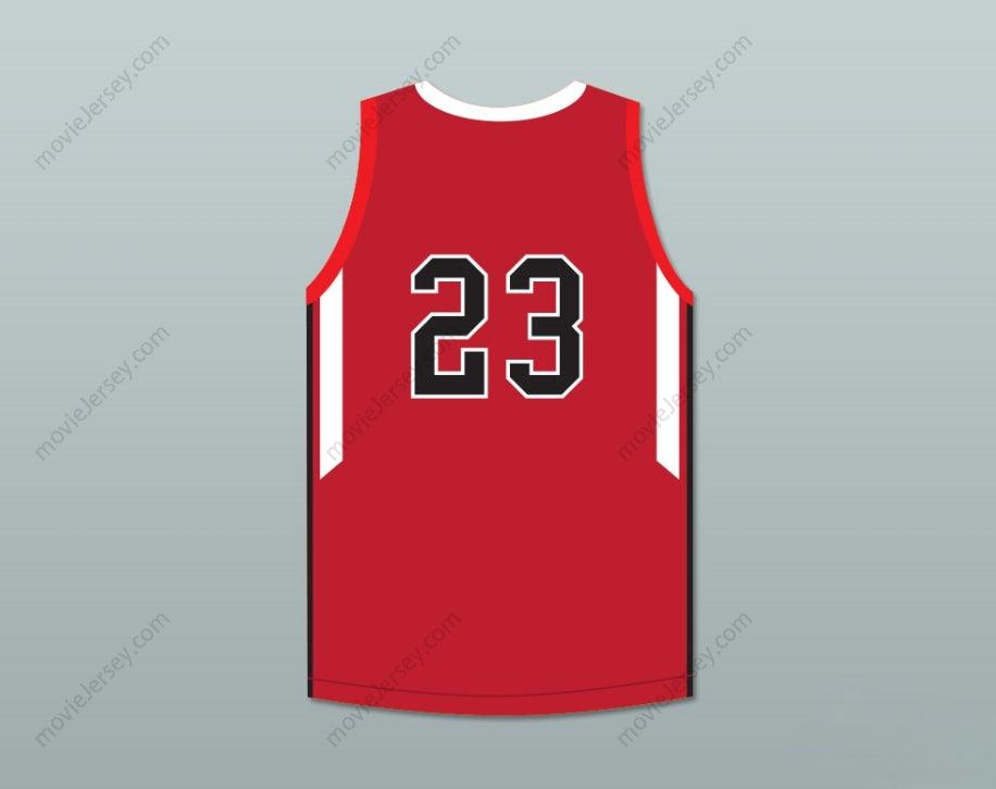CUSTOM ANY Name Number SHAREEF O'NEAL 23 CROSSROADS SCHOOL ROADRUNNERS RED BASKETBALL JERSEY 1 Top Stitched S-6XL