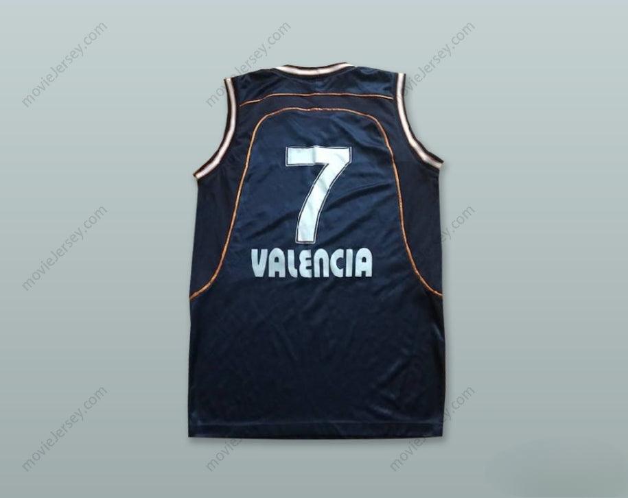 CUSTOM ANY Name Number PAMESA VALENCIA 7 BLACK BASKETBALL JERSEY Top Stitched S-6XL