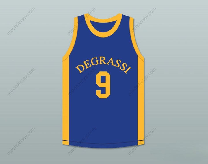 CUSTOM ANY Name Number DRAKE JIMMY BROOKS 9 DEGRASSI COMMUNITY SCHOOL PANTHERS BASKETBALL JERSEY Top Stitched S-6XL