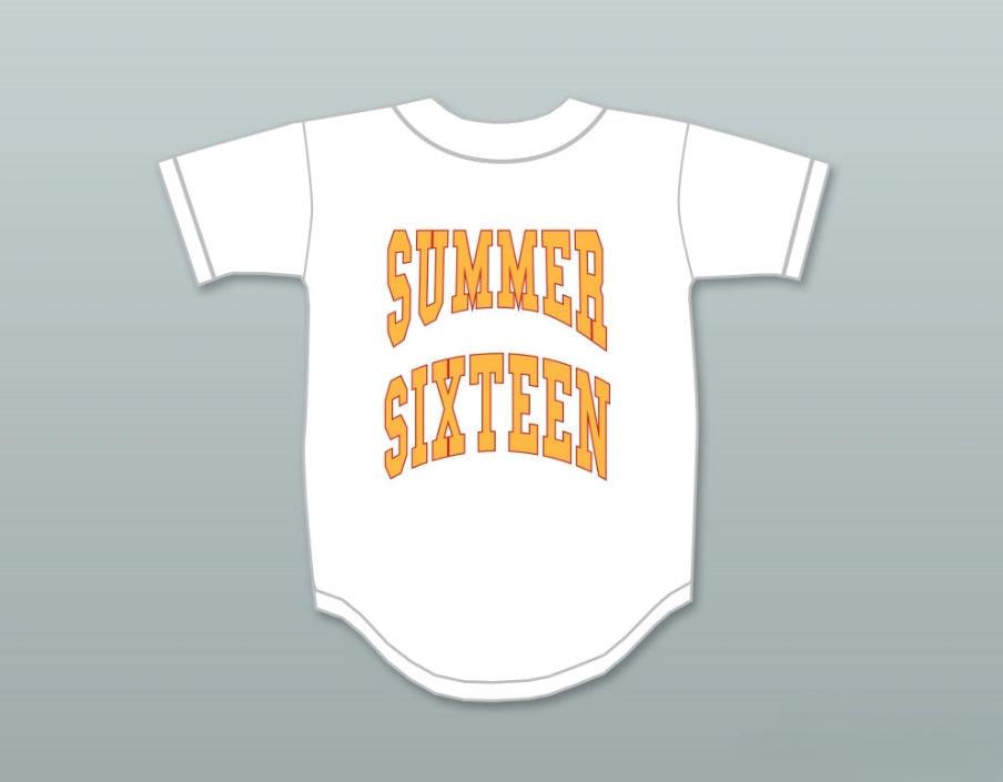 Custom Any Name Number DRAKE SUMMER SIXTEEN REVENGE WHITE BASEBALL JERSEY Top Stitched S-6XL