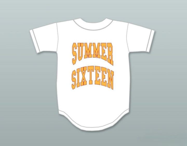 Custom Any Name Number DRAKE SUMMER SIXTEEN REVENGE WHITE BASEBALL JERSEY Top Stitched S-6XL