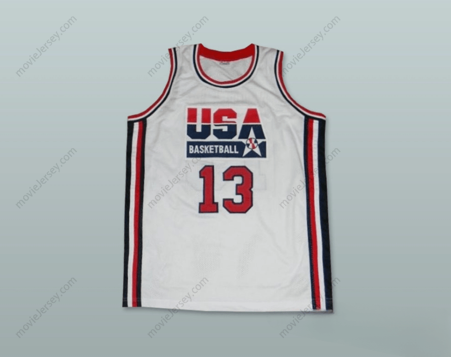 CUSTOM ANY Name Number 1992 CHRIS MULLIN 13 USA HOME BASKETBALL JERSEY Top Stitched S-6XL