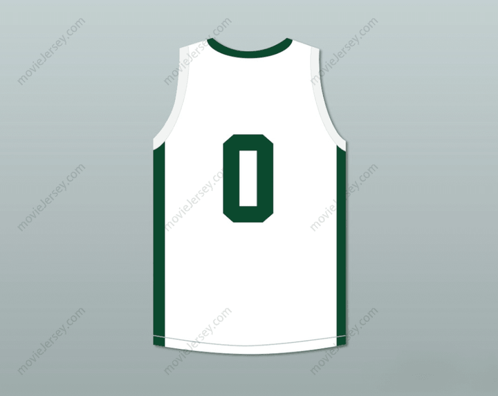 CUSTOM ANY Name Number LEBRON JAMES JR 0 BLUE CHIPS WHITE BASKETBALL JERSEY 1 Top Stitched S-6XL