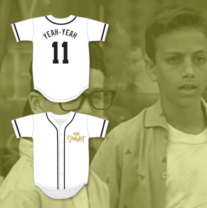 Custom Any Name Number ALAN 'YEAH-YEAH' MCCLENNAN 11 BASEBALL JERSEY THE SANDLOT Top Stitched S-6XL