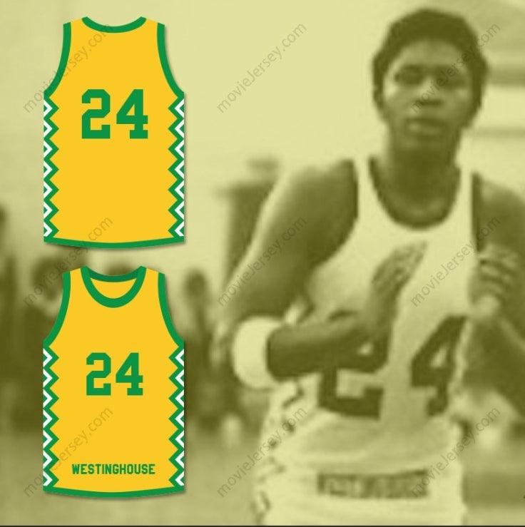 CUSTOM ANY Name Number MARK AGUIRRE 24 GEORGE WESTINGHOUSE  PREP BASKETBALL JERSEY Top Stitched S-6XL