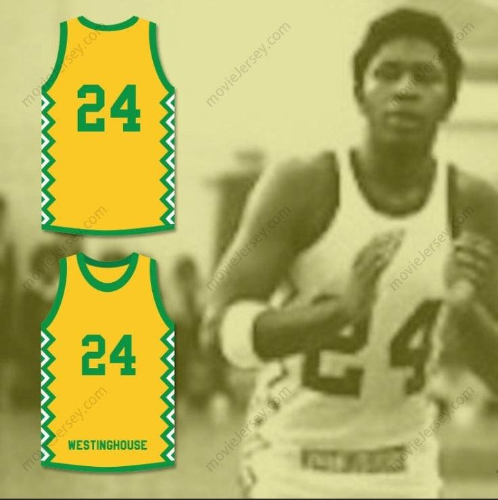 CUSTOM ANY Name Number MARK AGUIRRE 24 GEORGE WESTINGHOUSE  PREP BASKETBALL JERSEY Top Stitched S-6XL