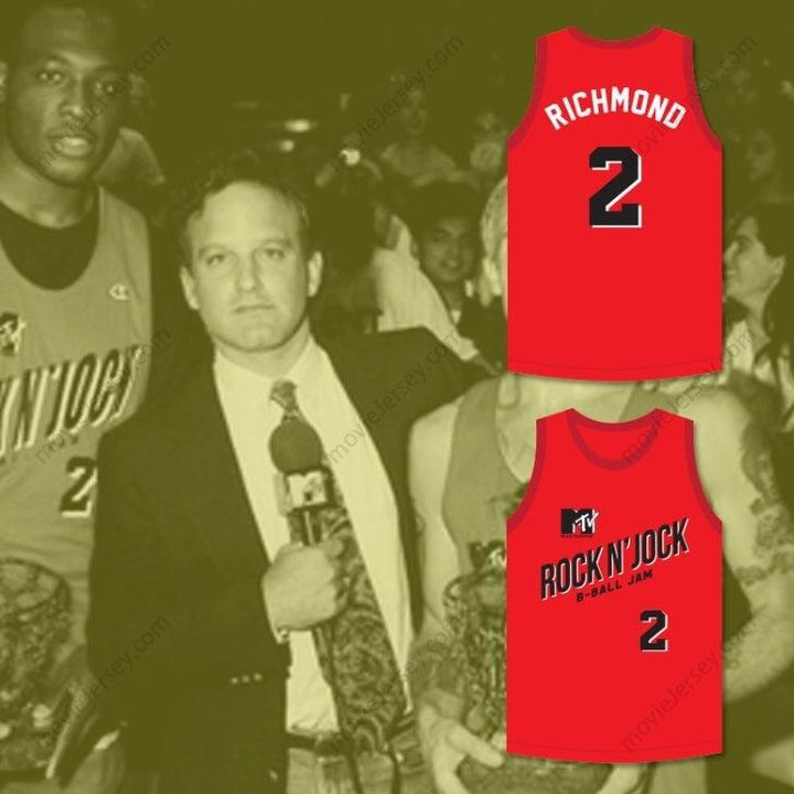 CUSTOM ANY Name Number MITCH RICHMOND 2 BRICKLAYERS BASKETBALL JERSEY SECOND ANNUAL ROCK N' JOCK B-BALL JAM 1992 Top Stitched S-6XL