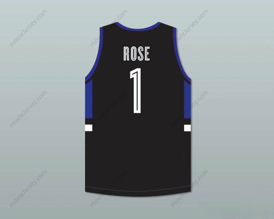 CUSTOM ANY Name Number DERRICK ROSE 1 MEAN STREETS EXPRESS BLACK BASKETBALL JERSEY Top Stitched S-6XL