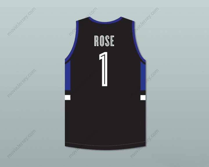 CUSTOM ANY Name Number DERRICK ROSE 1 MEAN STREETS EXPRESS BLACK BASKETBALL JERSEY Top Stitched S-6XL