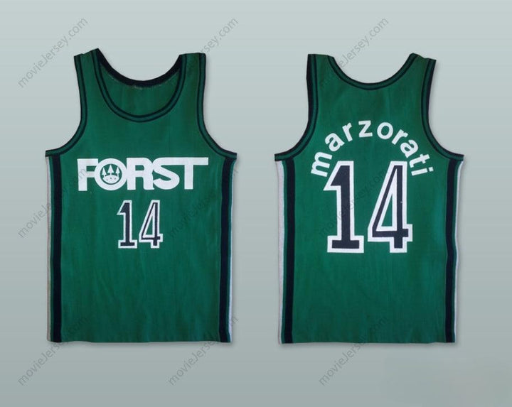 CUSTOM ANY Name Number PIERLUIGI MARZORATI 14 FORST CANTU BASKETBALL JERSEY Top Stitched S-6XL