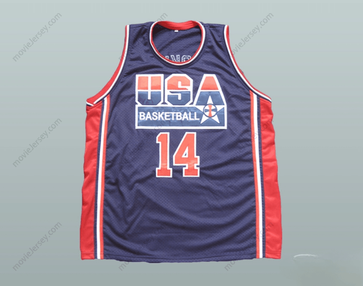 CUSTOM ANY Name Number CHARLES BARKLEY USA BASKETBALL JERSEY ANY PLAYER Top Stitched S-6XL
