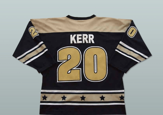 Custom Any Name Number Kevin Kerr 20 Flint Generals Hockey Jersey Top Stitched S-6XL