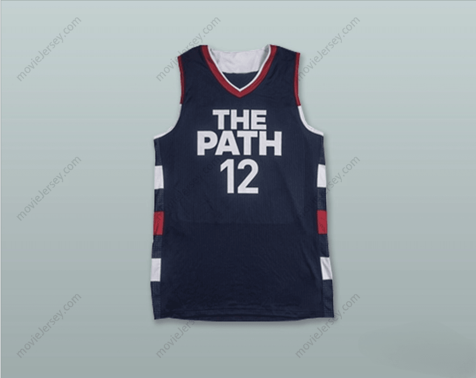 CUSTOM ANY Name Number ZION WILLIAMSON 12 THE PATH USA NAVY BLUE BASKETBALL JERSEY Top Stitched S-6XL