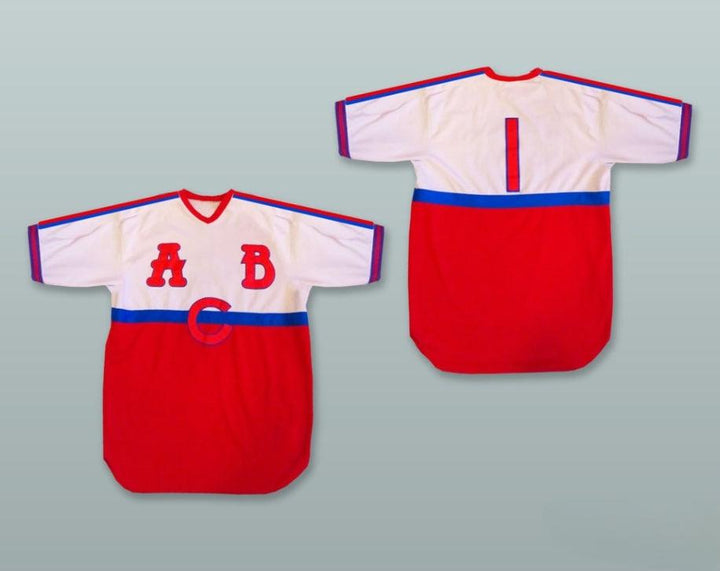 Custom Any Name Number ABC  BLACK CRACKERS 1 RED BLUE AND WHITE BASEBALL JERSEY Top Stitched S-6XL