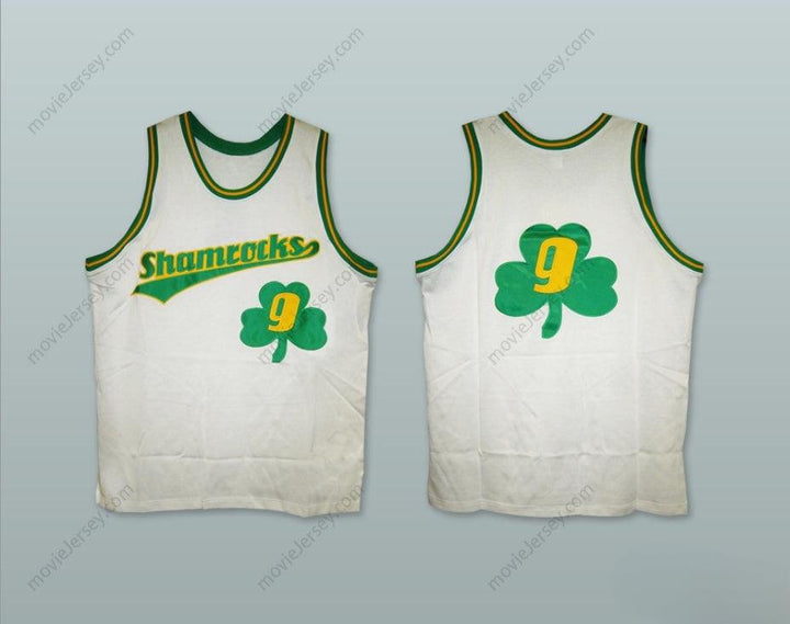 CUSTOM ANY Name Number 1972 RUCKER PARK SHAMROCKS 9 WHITE BASKETBALL JERSEY Top Stitched S-6XL