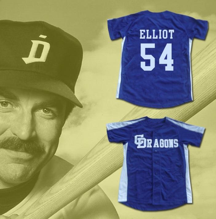 Custom Any Name Number CHUNICHI DRAGONS JACK ELLIOT MR. BASEBALL MOVIE JERSEY NEW STITCH SEWN Top Stitched S-6XL