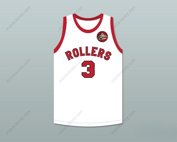 CUSTOM ANY Name Number ERNIE CALVERLEY 3 PROVIDENCE STEAMROLLERS WHITE BASKETBALL JERSEY WITH PATCH 2 Top Stitched S-6XL