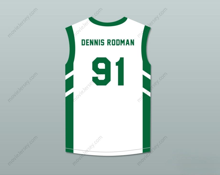 CUSTOM ANY Name Number DENNIS RODMAN 91 WHITE BASKETBALL JERSEY DENNIS RODMAN'S BIG BANG IN PYONGYANG Top Stitched S-6XL