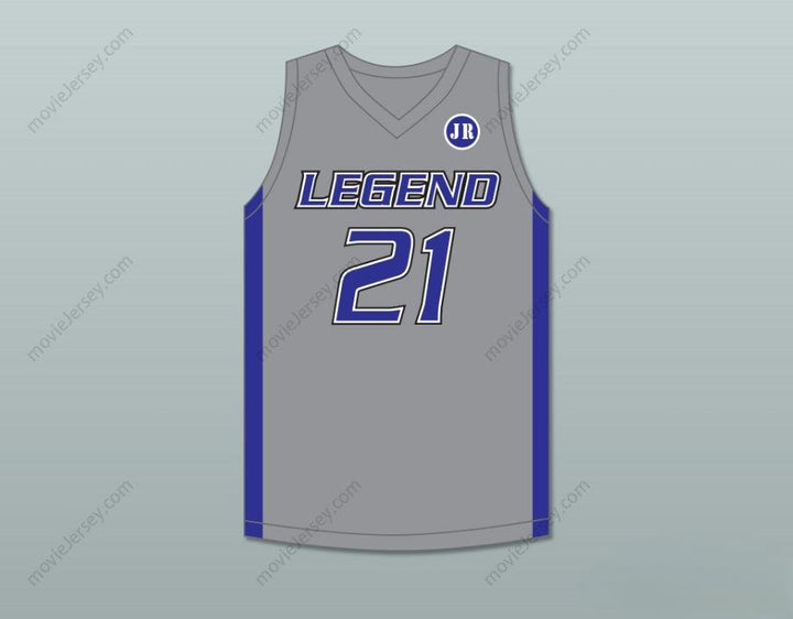 CUSTOM ANY Name Number DERRICK WHITE 21 LEGEND HIGH SCHOOL TITANS GRAY BASKETBALL JERSEY 2 Top Stitched S-6XL