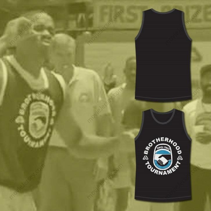CUSTOM ANY Name Number WHITE MEN CAN'T JUMP BROTHERHOOD TOURNAMENT BASKETBALL JERSEY BLACK Top Stitched S-6XL