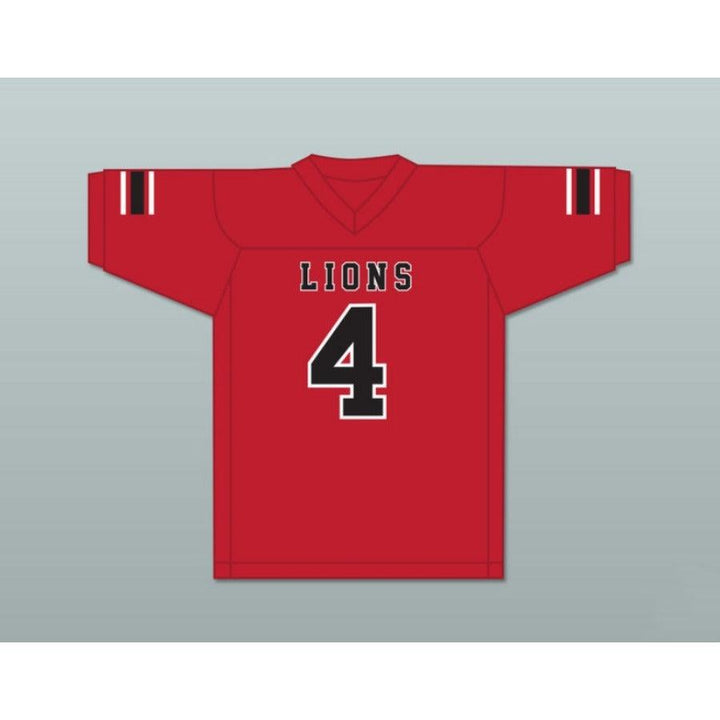 CUSTOM ANY Name Number WYATT ROBERTS 4 EMCC LIONS ALTERNATE Football Jersey Top Stitched S-6XL