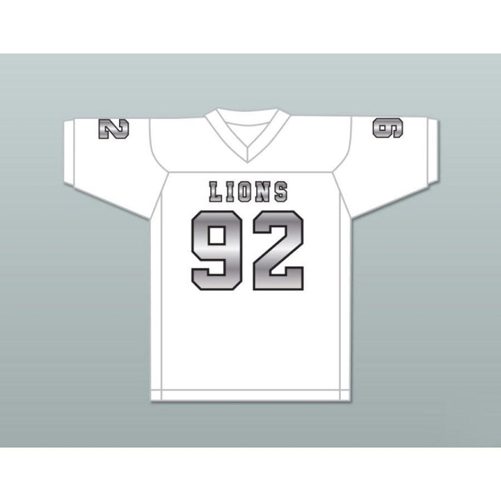 CUSTOM ANY Name NumberMARCEL ANDRY 92 EMCC LIONS FOOTBALL JERSEY INCLUDES PATCHES S-6XL