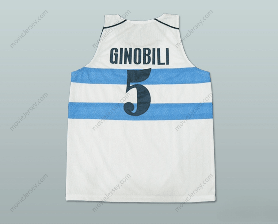 CUSTOM ANY Name Number MANU GINOBILI 5 ARGENTINA BASKETBALL JERSEY ANY PLAYER Top Stitched S-6XL